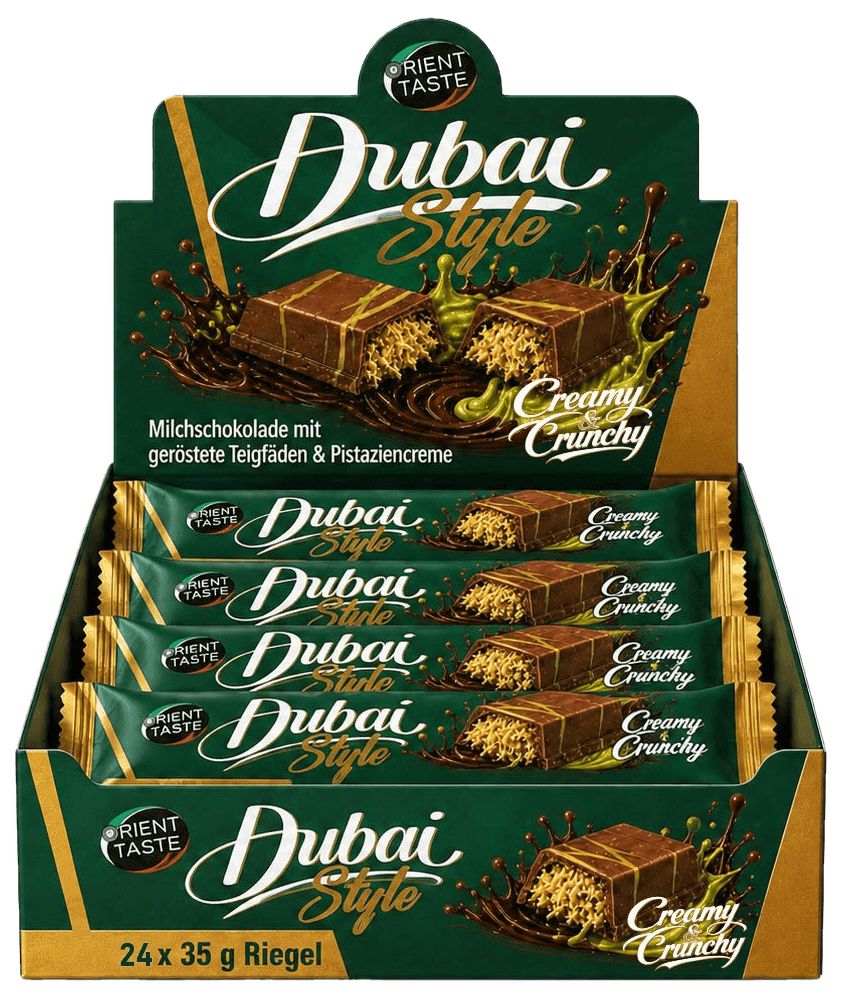 Orient Taste Dubai Style Display mit 24 × 35 g Riegeln