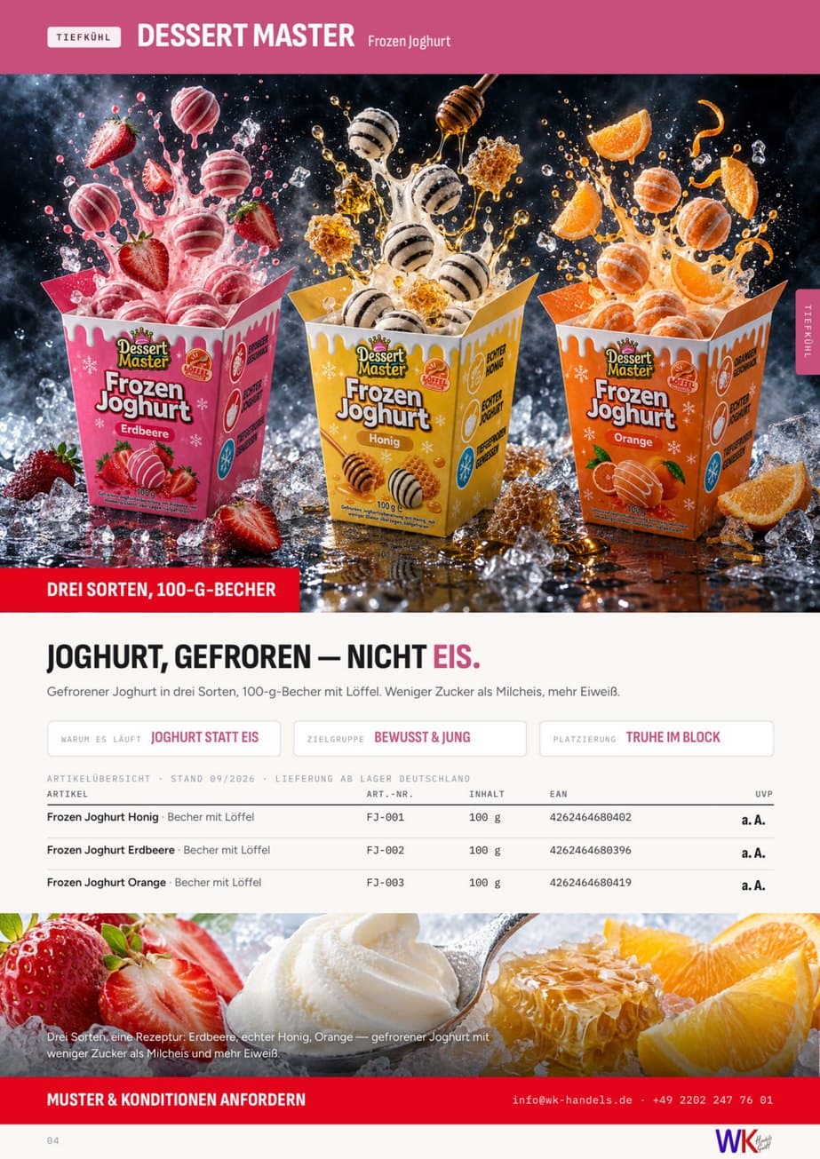 Original-Katalogseite 4 mit Dessert Master