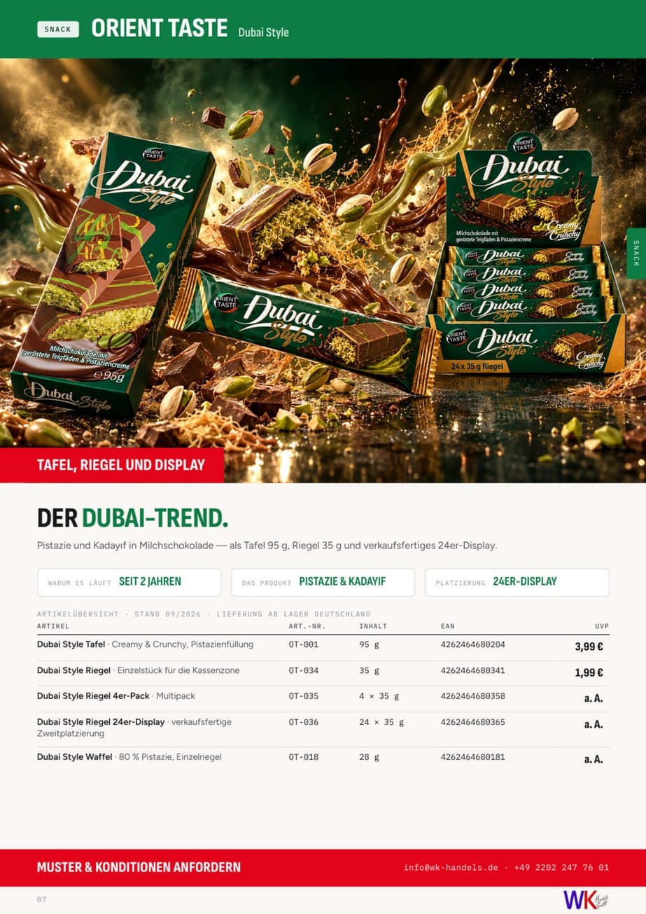 Original-Katalogseite 7 mit Orient Taste Dubai Style