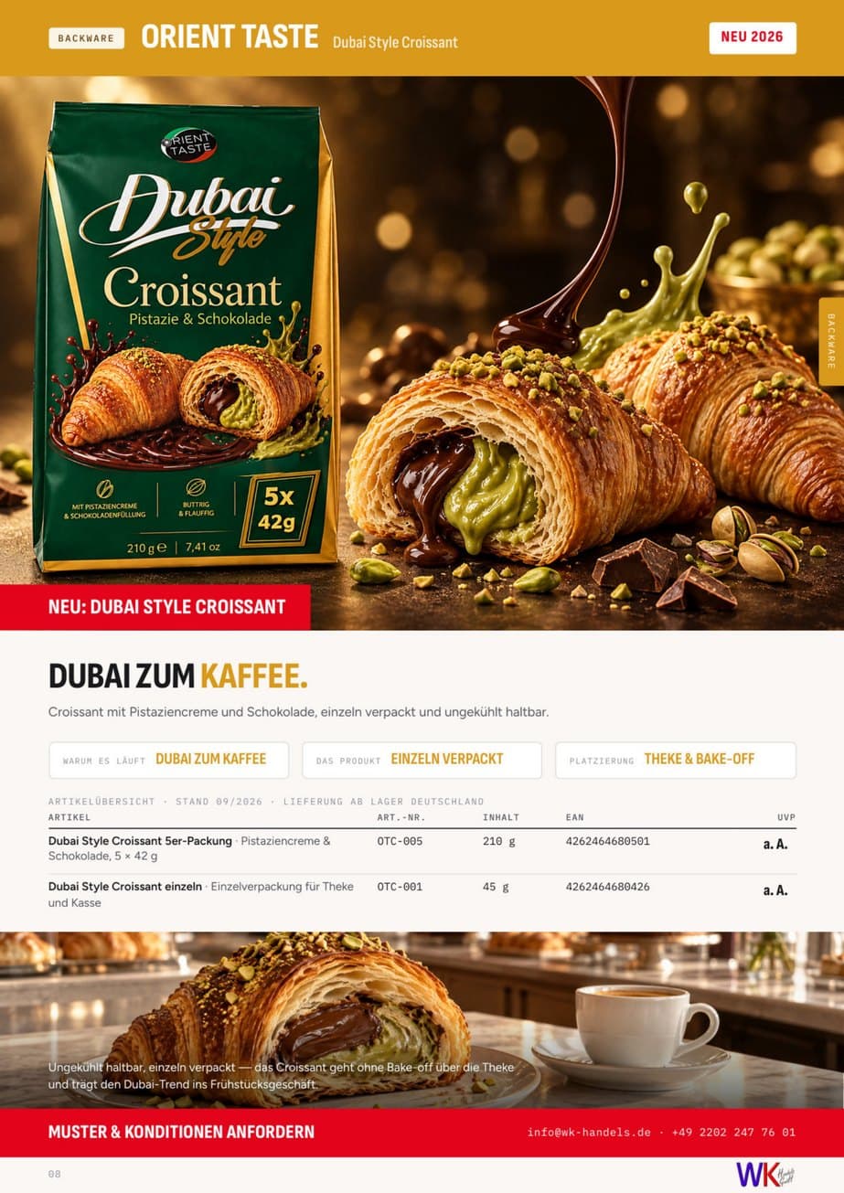 Original-Katalogseite 8 mit Orient Taste Dubai Style