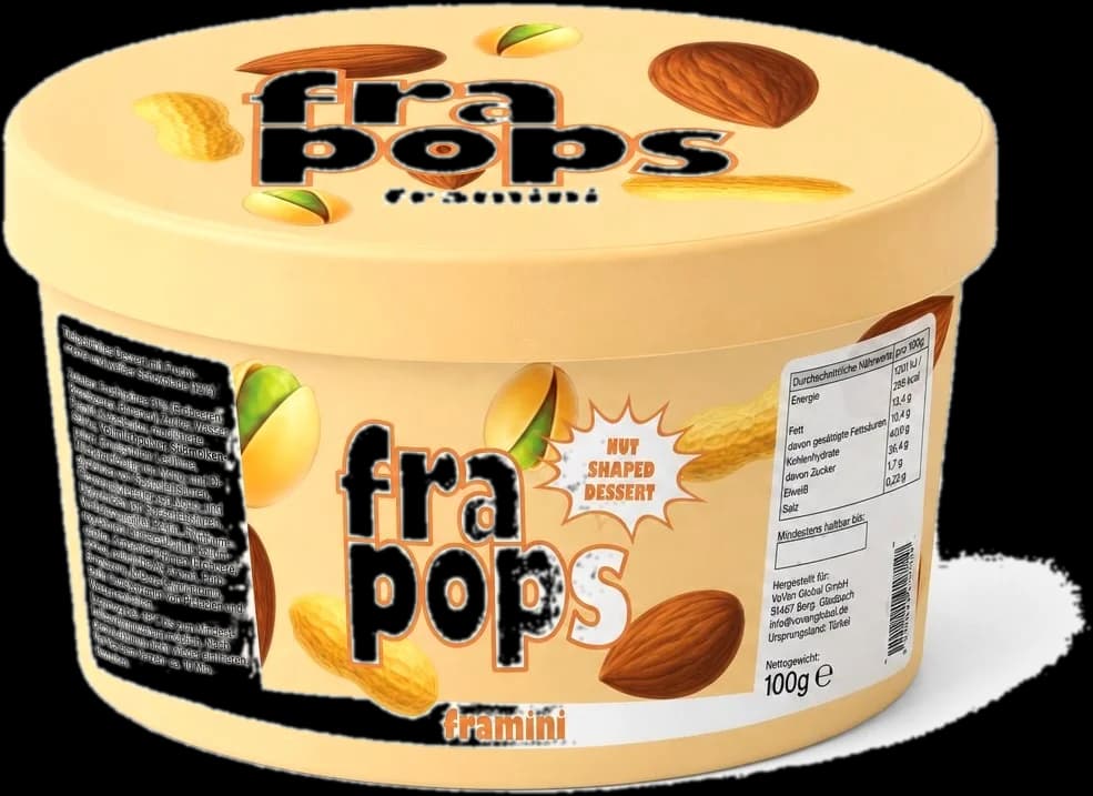 Framini Nutpops – Produktansicht