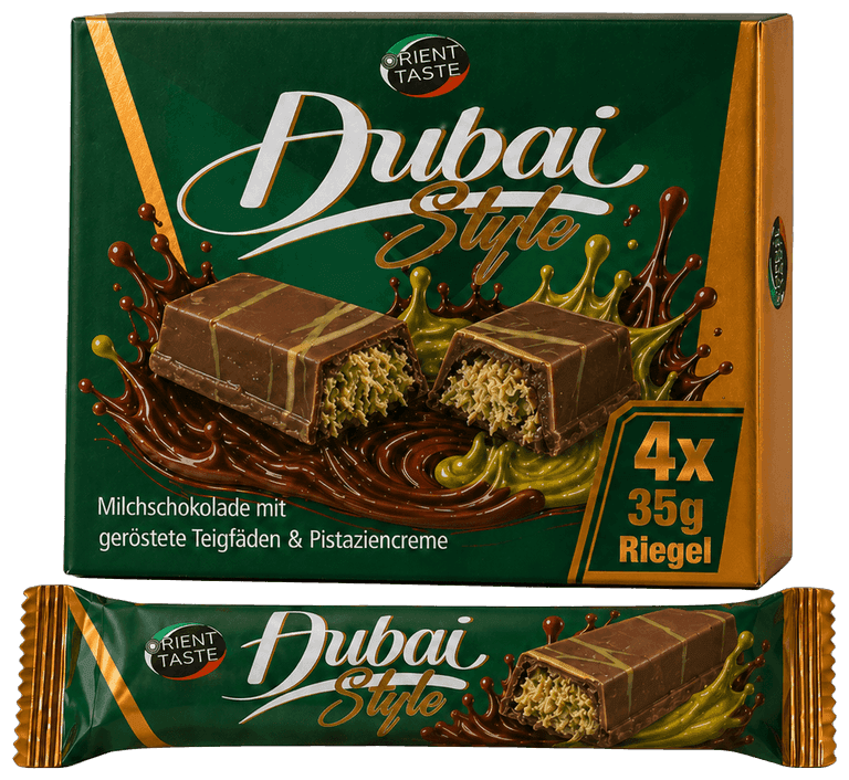 Orient Taste — Dubai Style — Dubai Style Riegel 4 × 35 g