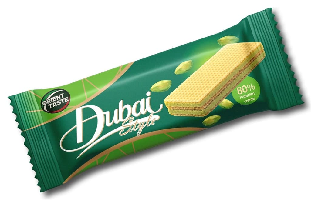 Dubai Style Waffel — Trend-Süßware fürs Regal